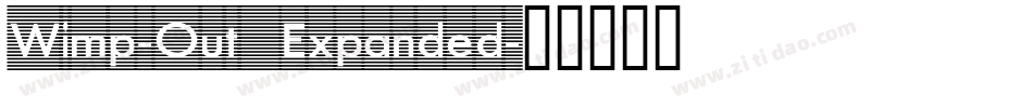 Wimp-Out Expanded字体转换
